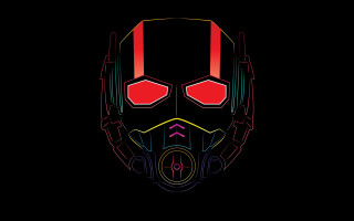 Helmet red eyes black background - josan gonzale and dan mumford free wallpaper