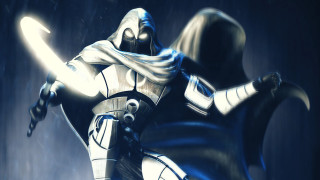 Man suit sword rain light - a sword in the rain free wallpaper