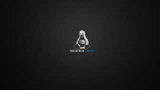 Black background white blue logo 4 - logo free wallpaper