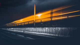 Train night futurism motionblur citylights - futurism free wallpaper