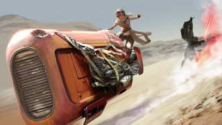 Man riding red car desert - mars ravelo and greg rutkowski free wallpaper