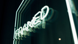 Neon mirror night ultrafinedetail typographic - the corner free wallpaper