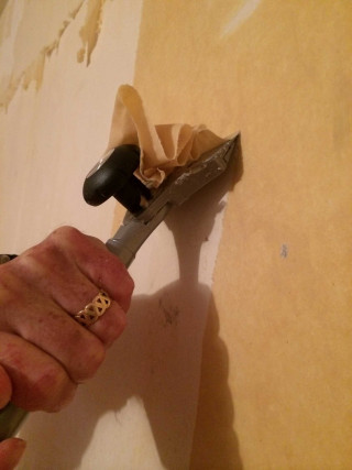 Person holding scissors paper tape - a piece of paper free wallpaper