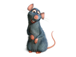 Cartoon rat smiling standing camera - leg free wallpaper