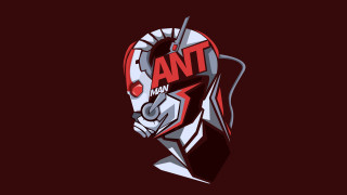 Red mask ant robot vector - mask free wallpaper