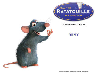 Cartoon rat ratatoulie sign background - pixar and disney animation free wallpaper