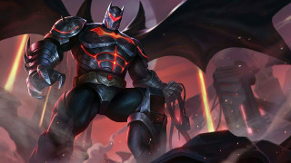 Demon man suit bat armor - his back and a demon free wallpaper