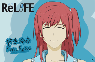 Girl pink hair blue shirt - a name tag free wallpaper