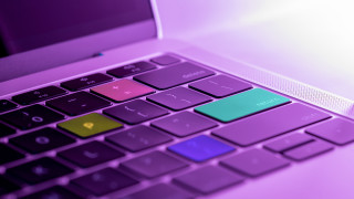 Laptop keyboard colorful pad purple - affinity photo free wallpaper