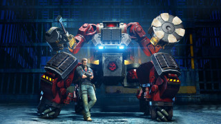 Man robot warehouse gun mecha - mecha free wallpaper