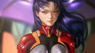 Futuristic woman red black armor - a futuristic look free wallpaper