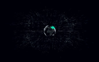 Green astronaut aurora city lights - a green object free wallpaper
