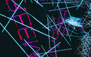 Neon sign clock holography cyberpunk - cyberpunk art free wallpaper