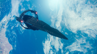 Space ship ocean helmet light - its side free wallpaper