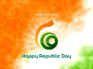 Happy republic day green orange - happy free wallpaper