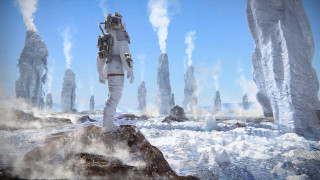 Space suit man rock steam - the rock free wallpaper