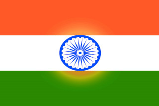 Indian flag circular design green - isometric free wallpaper