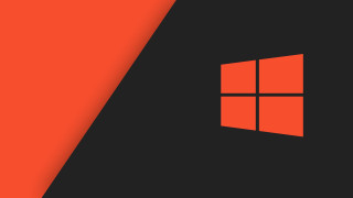 Black orange background logo suprematism - bauhau free wallpaper