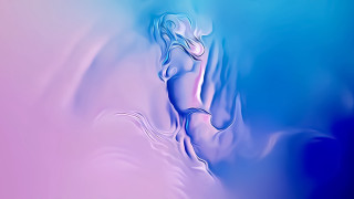 Blue pink background woman vaporwave - background free wallpaper