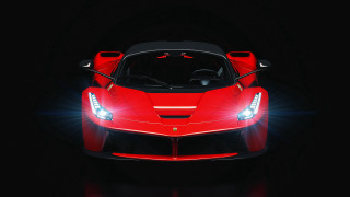 Red sports car headlights dark - its headlight free wallpaper