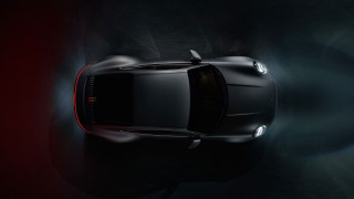 Black sports car topview red - panfuturism free wallpaper for desktop