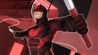 Red costumed man sword room - a sword in a room free wallpaper