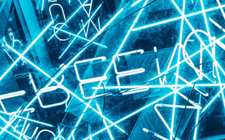 Blue neon be bold cyberpunk - bold free wallpaper