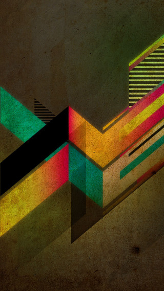 Colorful abstract geometric stripes surreal - a colorful abstract painting free wallpaper