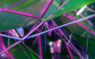 Colorful abstract lines shapes center - line free wallpaper