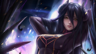 Demon girl black horns purple - horn and horns free wallpaper