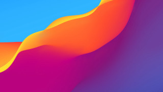 Colorful background blue sky red - wave free wallpaper