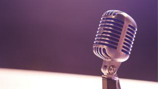 Microphone table purple background purple - boleslaw cybi free wallpaper