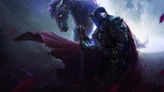 Man horse flower fullmoon fantasy - a man in a costume free wallpaper