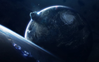 Bear planet star night light - craig mullins free wallpaper