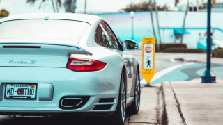 White car parking meter neoism - luxury free wallpaper