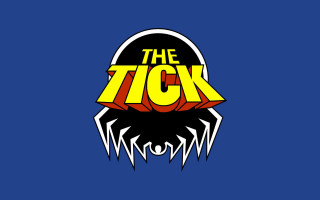 Tick show blue background spider - a silk screen free wallpaper