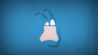 Paper cut hand face knife - a face free wallpaper