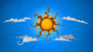 Sun clouds plane lyco art - benoit b. mandelbrot free wallpaper