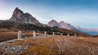 Mountain cemetery landscape ultrawide sky - a view of the mountains free wallpaper