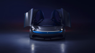 Futuristic car doors open dark 2 - its door free wallpaper