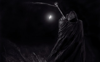 Woman candle dark night fantasy - the dark night sky free wallpaper
