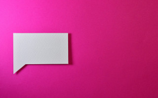 White paper speechbubble pink shadow - the corner free wallpaper