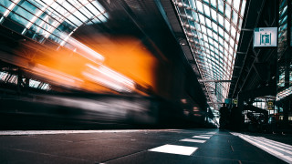 Train station cubo futurism tiltshift - the side of the building free wallpaper