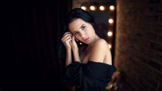 Elina karimova black dress mirror 2 - free vintage wallpaper