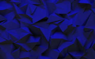 Large blue triangles black white - c4d free wallpaper