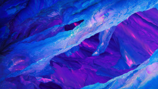 Colorful cave ice formations underwater - anton fadeev free wallpaper