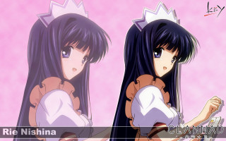 Anime girls long black hair 3 - their head free wallpaper