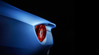 Blue car red taillight dark - a red tail light free wallpaper