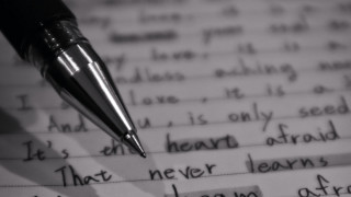 Pen paper note letterism blackwhite - handwritten free wallpaper