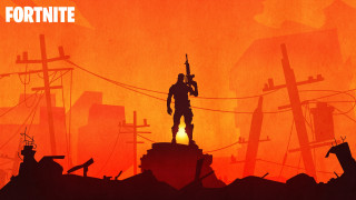 Man holding gun hill sunset - anton fadeev free wallpaper
